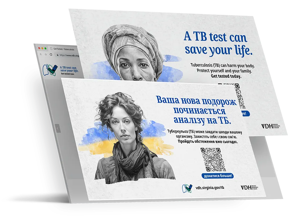 Virginia TB Campaign project artwork